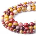 Мукаит (Яшма) 12 мм, бусины для рукоделия, на нитке 38 см около 31 шт