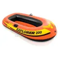 Лодка INTEX EXPLORER 200 двухместная, без весел,185х94х41 см, от 6 лет (И58330)