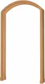 Арка Оксфорд малый шпонированная буком, тон ольха (МДФ)