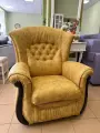 Под заказ Кресло Versal Фаворит, обивка искусственная замша, цвет-куркума желтая 87 x 100 x 100 см