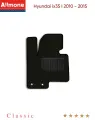 Коврик автомобильный для Hyundai ix35 1 (LM) 2010 - 2015, водительский, черный, Классик, 1шт / Хендай Икс35 1
