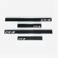 Накладки на пороги Mazda CX-5 2017- (нерж. сталь + карбон) компл. 4шт.