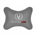 Подушка на подголовник автомобильная серая экокожа CHANGAN HUNTER PLUS
