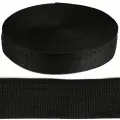 Лента ременная TBY Стропа, 50 мм, цвет черный, упаковка 50 м