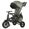 Велосипед трехколесный, складной с ручкой управления QPlay NovaPlus оливковый