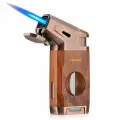 Подарочная турбозажигалка Honest с гильотиной, древесная