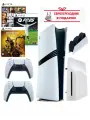 Игровая приставка Sony PlayStation 5 Pro Digital Edition, 2Tb + Игра GTA5, Fifa 25, Mortal Combat 11 + Зарядная станция + Дисковод + 2 геймпада