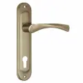 Ручка Punto (Пунто) на планке HANDLE90. CRONA.04-85 (P90 8504 CRONA) AB бронза