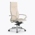 Кресло руководителя Метта Samurai Lux New Молочный
