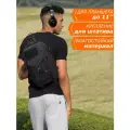 Рюкзак мужской городской спортивный через плечо Ozuko однолямочный 11л, для планшета 11, водонепроницаемый, взрослый/подростковый, цвет черный