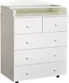 Антел ульяна (3) 800/5 ЛДСП Комод детский с пеленальной доской, с шариковыми направляющими