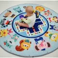 Детский коврик мешочек с нескользящим покрытием Зверята диаметр 150 см