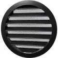 Решетка вентиляционная круглая D160 мм RAL9004 сигнальный черный матовый