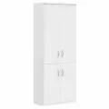 Шкаф закрытый SKYLAND IMAGO СТ-1.3 белый, 77х36х197 см. с 4-я дверками