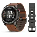 Смарт-часы Garmin Fenix 8 Pro - 51mm Amoled Sapphire Chestnut leather band (010-03199-40)