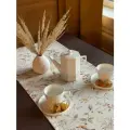Дорожка на стол ADAMHOME Весенняя коричневая, водоотталкивающая, 40x170 см