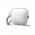 Чехол Elago для Airpods Pro 3, Clear Hang case тонкий силиконовый с металлическим карабином, прозрачный