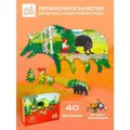 Пазл DAVICI В гости к бабушке, 40 дет., 12.2х22.9х0.5 см, алый