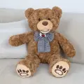 Мягкая игрушка Мишка с бантиком для девочек и мальчиков / Плюшевый Медведь для малышей KiDWoW коричневый 85см