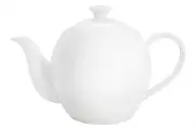 Чайник заварочный, 850 мл, фарфор P, белая, Мятый эффект, Rock (Home&Style)