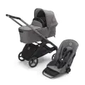 Коляска 2 в 1 Bugaboo Dragonfly на шасси graphite/grey/grey melange