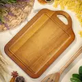 Доска разделочная акация, 33х21х1.5 см, с ручкой, прямоуг, Daniks, CB14533A