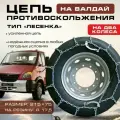 Цепь противоскольжения на колеса 215х75 R17,5 ф6 для грузовых автомобилей Лесенка Валдай (к-т 2шт)