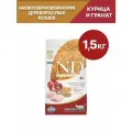 Cухой корм для кошек Farmina (Фармина) N&D Natural&Delicious низкозерновой, Курица, спельта, овёс и гранат, 1,5 кг
