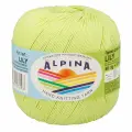 Пряжа Alpina LILY 10 шт. по 50 г 100% мерсеризованный хлопок 175 м №145 яр. зеленый
