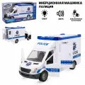 Детская машина инерционная Полиция со звуковыми и световыми эффектами 30 см, TONGDE