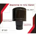 Дефлектор цаги D160, из оцинкованноый стали, цвет Коричневый