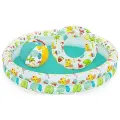 Набор: надувной бассейн 122*20см, 137л, + круг + мяч Bestway (51124)