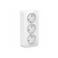 Systeme Electric Blanca наруж Бел Розетка 3-ая б/з без шторок 16А, 250В, изолир. пластина, BLNRA000311