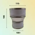 Переход для дымохода D 100 +/ 115 - М/П