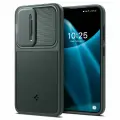 Чехол Spigen на Samsung Galaxy S24 (ACS07364) Optik Armor / Спиген чехол для Галакси С24 накладка, противоударный, с защитой камеры, зеленый