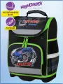 Ранец Юнландия WISE, 1 отделение, 3 кармана, устойчивое дно, Crusher, 37x29х15 см, 271399