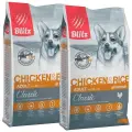 BLITZ CLASSIC ADULT ALL BREEDS CHICKEN & RICE для взрослых собак всех пород с курицей и рисом (2 + 2 кг)