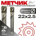 Метчик с винтовой канавкой, глухой М 22х2,5 HSS 6H DIN376