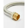 Гибкая подводка для воды 2 дюйма, 40 см (0,4 м) Штуцер-Штуцер Никель / Подводка из гофрированной нержавеющей стали KOFULSO