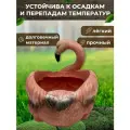 Большая садовая фигурка Кашпо Фламинго большой декор для дачи, сада и огорода