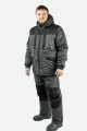 Зимний рыболовный костюм SEVER /taslan /FANTOM FORCE/цвет Grey/Black/182-188/56-58