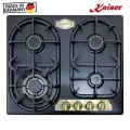 Газовая варочная панель 59х50 см Kaiser Empire KG 6325 Em Turbo черная