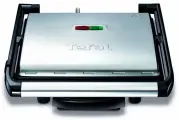 Электрогриль Tefal Inicio GC241D38 с антипригарными пластинами, стальной/черный