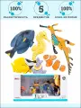 Фигурки игрушки серии Мир морских животных: Рыбка-клоун, рыба-лиса, рыбка-хирург, морской конек, морской дракон