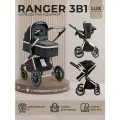 Коляска 3 в 1 для новорожденных трансформер Sweet Baby Ranger Neo Black Gold