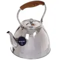 Чайник VICALINA с ситом, нержавеющая сталь 3л, блестящая поверхность, ручка под дерево VL-9377