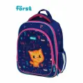 Ранец школьный Forst F-Light Funny cat 37x28x16см, 2 отделения, 2 кармана, анатомическая спинка, 4шт. (FT-RY-060203)