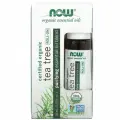NOW Foods, сертифицированное органическое масло чайного дерева, шариковый аппликатор, 10 мл