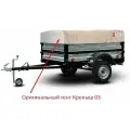 Тент для прицепа Крепыш 8213 03 низкий, Курганские прицепы