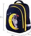 Ранец BRAUBERG KIDS STANDARD, 2 отделения, Spaceman, светящийся, 36х28х14 см, 271384